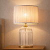 Bedroom Table Lamp Nordic Home Creative Romantic Warm Solid Wood Study Room Eye protection Desk Bedside Lamp LED Nebulis Table Lamp Gold - Clear and P