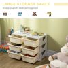 Kids Storage Unit Dresser, Safe Polypropylene Toy Organizer with Removable Drawers