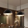 41" Industrial Modern Black Double Pendant Light â€“ Adjustable Ceiling Hanging Lamp with Matte Finish for Dining Room, Kitchen