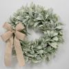 17.7" Faux Lamb's Ear Wreath