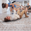 LOOM & LUXE Collection 8X10 Cream/Ivory/Bordered Non-Shedding Living Room Bedroom Dining Home Office Stylish and Stain Resistant Area Rug