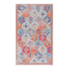 MAVAL Cream Washable Rug 5x8 Area Rug (Cream, 5' x 8') Modern, Contemporary, Non-Shedding & Easy to Clean, Ideal for Living Room, Bedroom