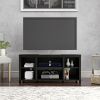 Parsons TV Stand for TVs up to 50", Black Oak