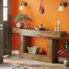 160 Cm Console Table Country House Sofa Table with 2 Levels Entrance Table for Living Room Bedroom Hallway Decor
