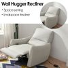 Wall Hugger Recliner,Power Recliner Chair,Electric Recliner for Living Room,PU Leather Reclining Armchair for small space
