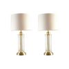 Glass Cylinder Table Lamp Set of 2