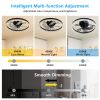 Smart Flush Mount Ceiling Fan with Light â€“ 20-inch Integrated LED Chandelier with 5 Invisible Blades, Remote Control & Timer, Dimmable Lighting