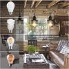 Industrial Black Pendant Light Metal Cage Pendant Lights Dining Room Hanging Lighting Spring Shade,E26 Bulb(1 Light) [No Bulb][Unable ship on weekends