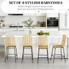 dining chair, yellow(one set of four bars)