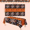 OHOME Halloween Decorations - 2 Pack Plastic Tablecloth for Halloween Party Decorations | Skeletons Bats Ghosts Pumpkin Table Decor for Outdoor Indoor