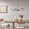 6-Light Metal Chandelier