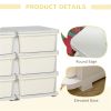 Kids Storage Unit Dresser, Safe Polypropylene Toy Organizer with Removable Drawers