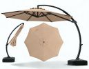 1 foot outdoor cantilevered terrace umbrella with base -360 Â° rotation and tilt adjustment to enhance sun protection effect