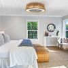 (Same as W1340137055/L10003) 21" Bohemian Braided Ceiling Fan Light, Silent Remote Control with Timing Function, Adjustable Color Temperature