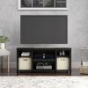 Parsons TV Stand for TVs up to 50", Black Oak