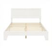 Modern Full Size Bed Frame with Headboard - No Box Spring Required for Support