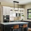 29.53" Modern Crystal Chandelier for Dining Room, 8-Light Black Pendant Lightsfor Kitchen Island Bedroom,Over Table,Living Room