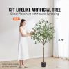 Artificial Eucalyptus Tree, 6 FT Tall Faux Plant, Secure PE Material & Anti-Tip Tilt Protection Low-Maintenance Plant