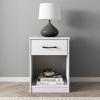(2 pack)Nightstand with 1 Drawer, White