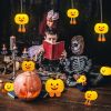 Night Light for Kids Cute Jack O Lantern Halloween Decor Nightlight for Baby Nursery Toddler Squishy Pumpkin Lights Cordless Rechargeable Dimmable Sil
