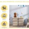Kids Storage Unit Dresser, Safe Polypropylene Toy Organizer with Removable Drawers
