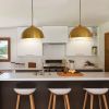 41" Industrial Modern Copper Color Double Pendant Light â€“ Adjustable Ceiling Hanging Lamp with Bright Finish for Dining Room, Kitchen