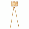 Reading Floor Lamp, Standing Light for Living Room Chair, Bedside & Study Area, Brillo Three Legged Floor Lamp Natural 110V