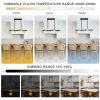 29.53" Modern Crystal Chandelier for Dining Room, 8-Light Black Pendant Lightsfor Kitchen Island Bedroom,Over Table,Living Room