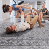 LOOM & LUXE Collection 8X10 Ivory/Grey/Oriental Non-Shedding Living Room Bedroom Dining Home Office Stylish and Stain Resistant Area Rug