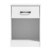 (2 pack)Nightstand with 1 Drawer, White