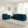 2 Seater Loveseat and Chair Set, 2 Piece Sofa & Chair Set, Loveseat and Accent Chair
