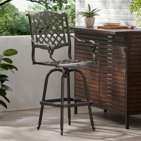 CAST ALUMINUM BAR STOOL (Color: as Pic)