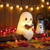 Cute Ghost Reading Book Lamp, Cute Halloween Ghost Night Light