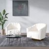 Arc velvet pink green white swivel chair armchair living room and bedroom