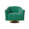 Arc velvet pink green white swivel chair armchair living room and bedroom