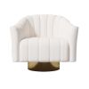 Arc velvet pink green white swivel chair armchair living room and bedroom